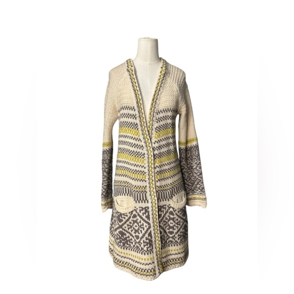 FREE PEOPLE - Annabelle Yarn  Oversized Wool Blend Cardigan Knit M - Picture 1 of 9